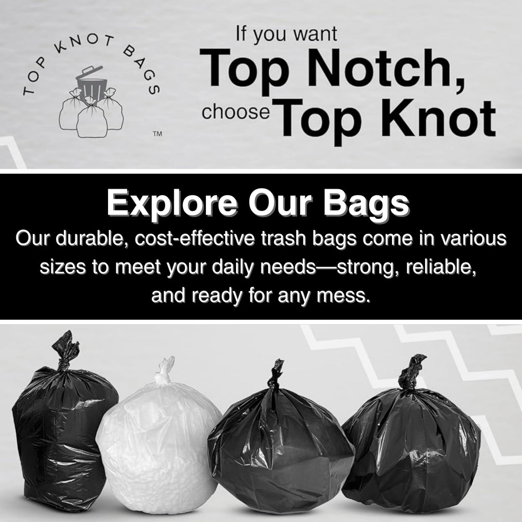 45 Gallon Black 1.5 Mil Trash Bags 100 Count A72399