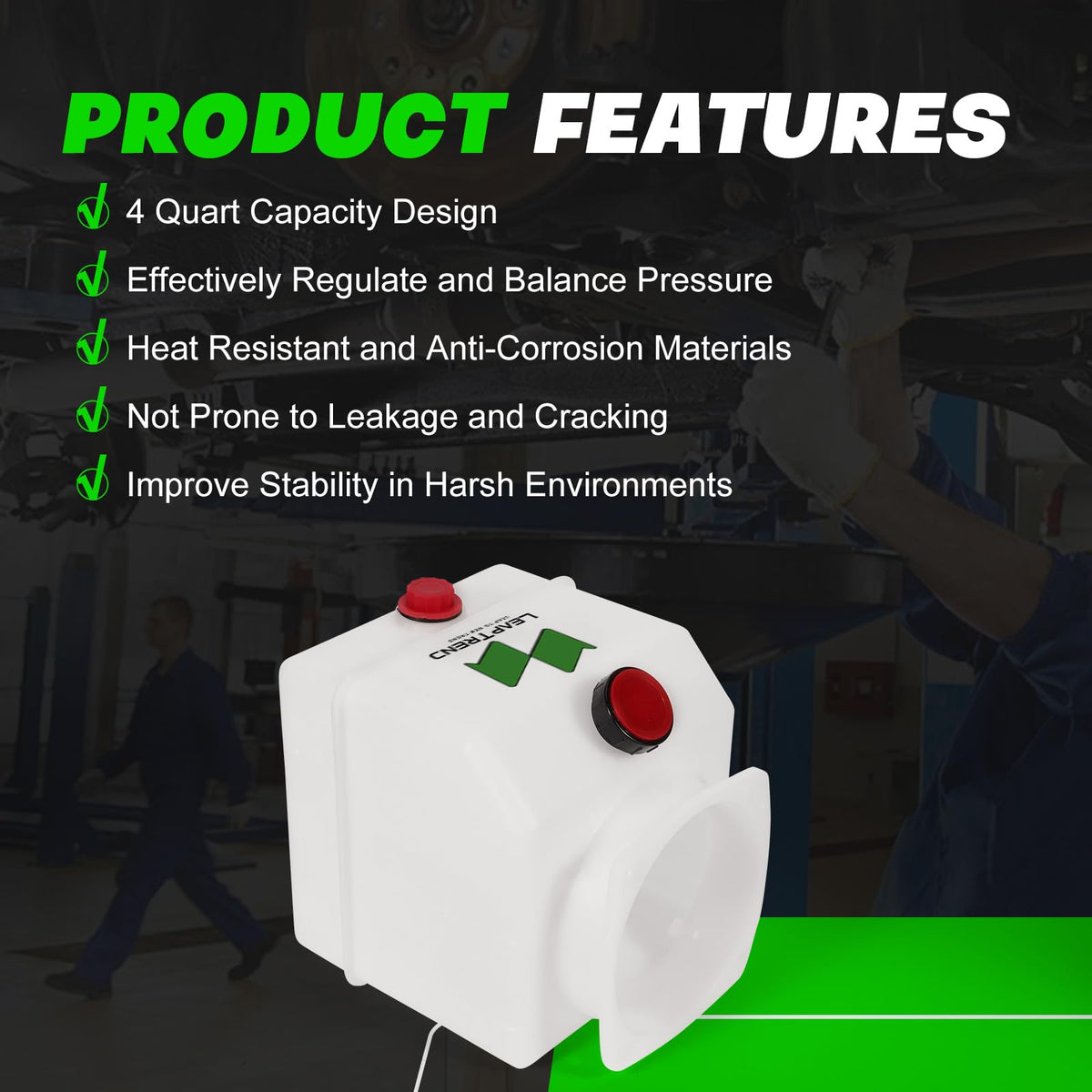 4 Quart Poly Fluid Reservoir Tank K4838