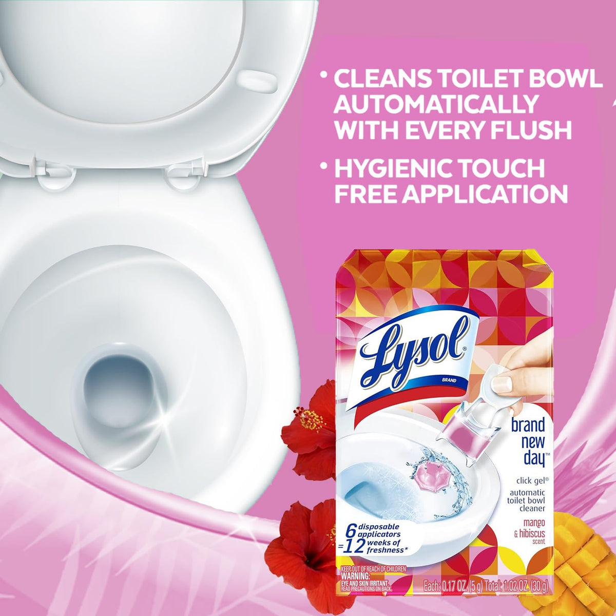Mango Gel Toilet Bowl Cleaner 6 Count L29777