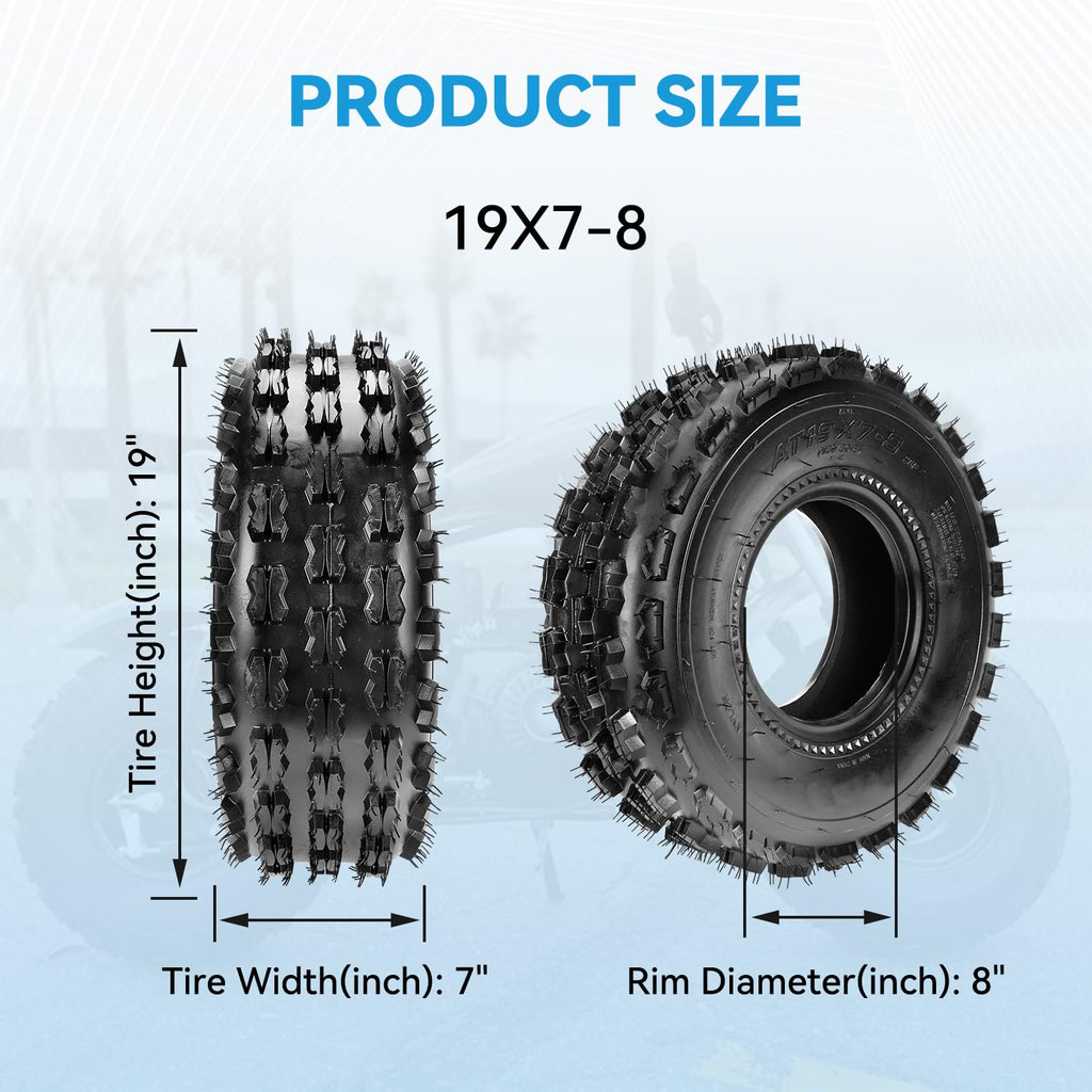 19x7-8 Mini Bike Tire Tubeless E42243