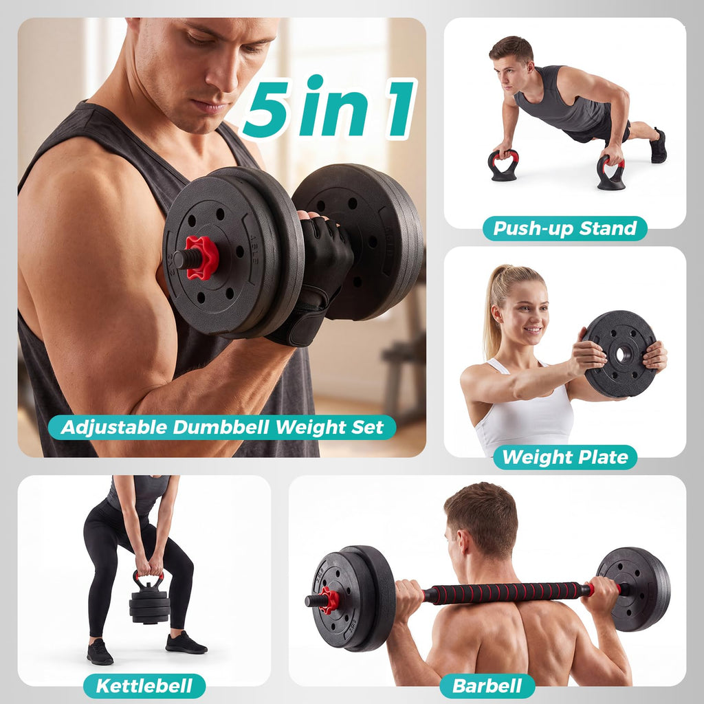Adjustable Dumbbell Set 20/40/60LBS Y3756