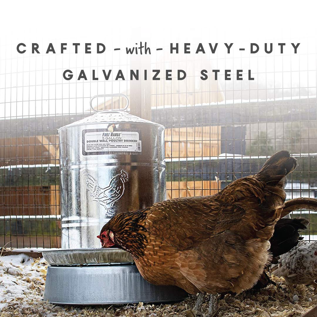5 Gallons Double Wall Poultry Drinker M77311