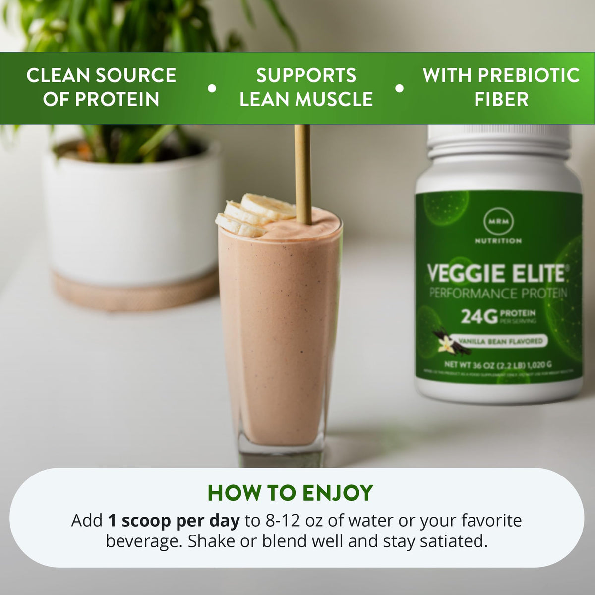 Vegan Vanilla Bean Protein 30 Servings I94518