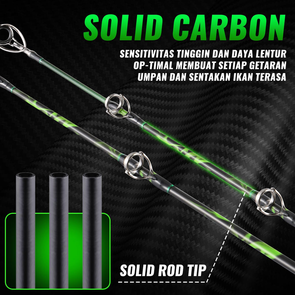 Carbon Fishing Rod with Solid Tip O81242