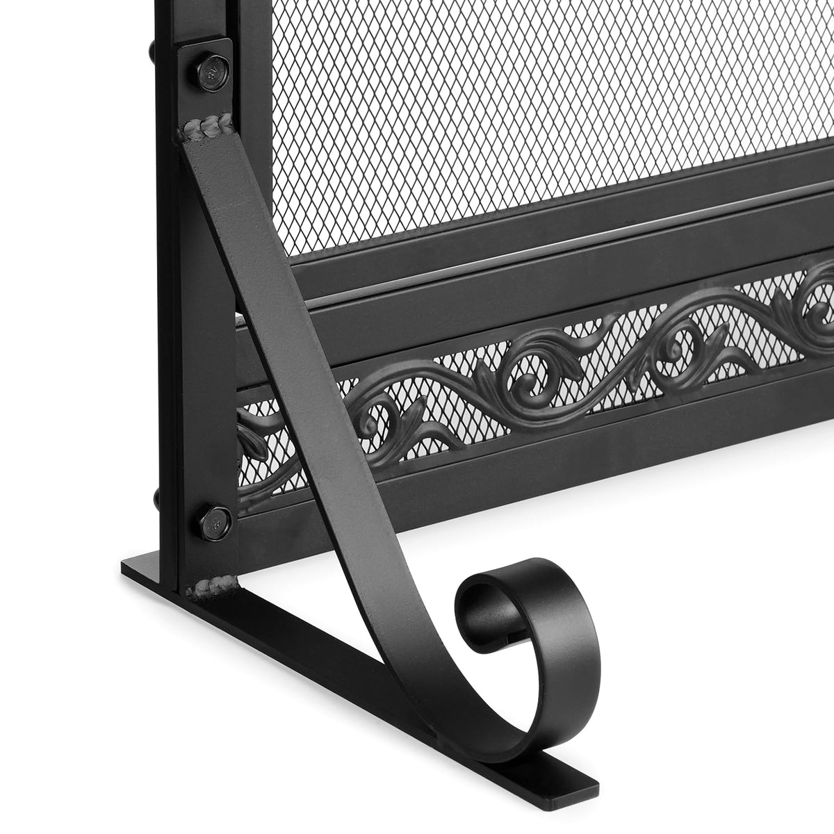 Fireplace Screen with Magnetic Doors and Guard Grate, 44" x 34" Y10049