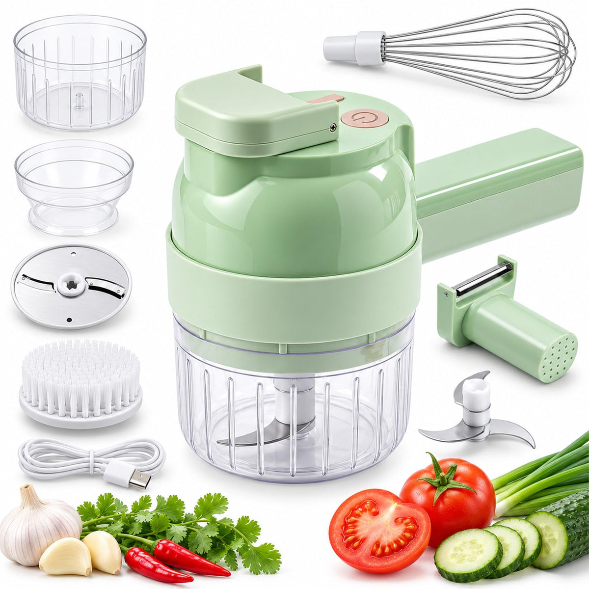 5-in-1 Wireless Electric Vegetable Chopper Q967