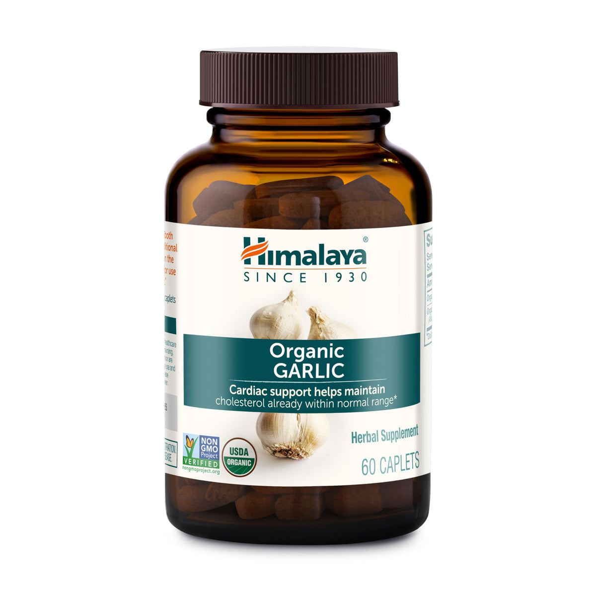 USDA Organic Garlic Supplements 1400 mg 60 Caplets P405904