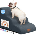 Dark Grey 3 Steps Nonslip Dog Ramp and Stairs V265