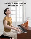 88 Key Graded Weighted Digital Piano with Storage Piano Bench M7836