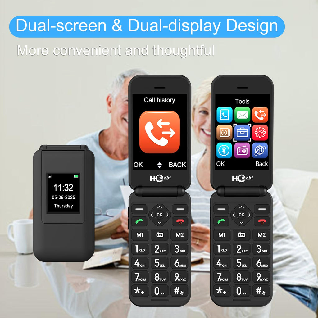 Unlocked Flip Phone Dual Screen E1452