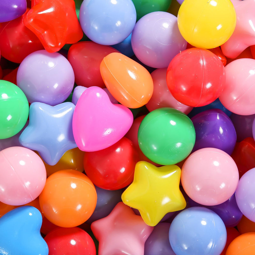 Pack of 100 200 500 BPA Free Non-Toxic Crush Proof Play Balls L95431