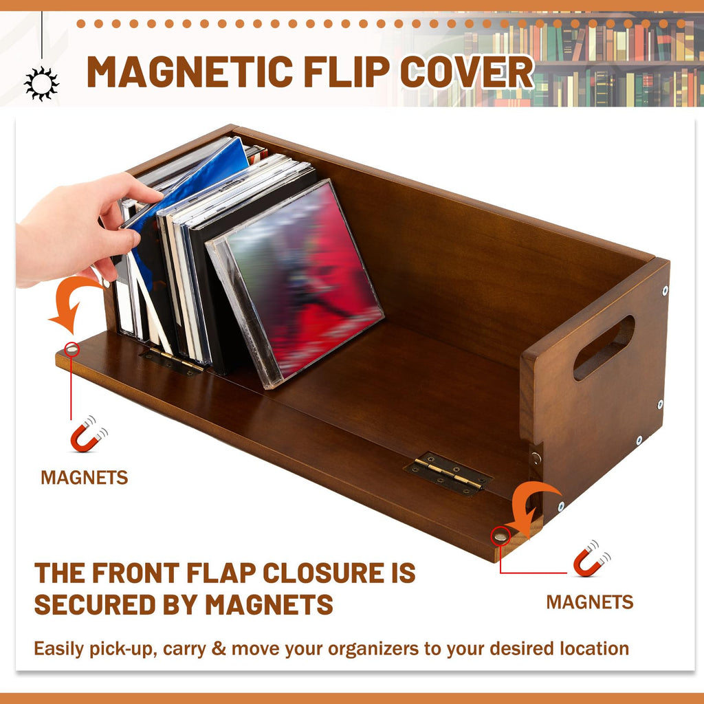 2 Set Wooden CD Storage Box K6388