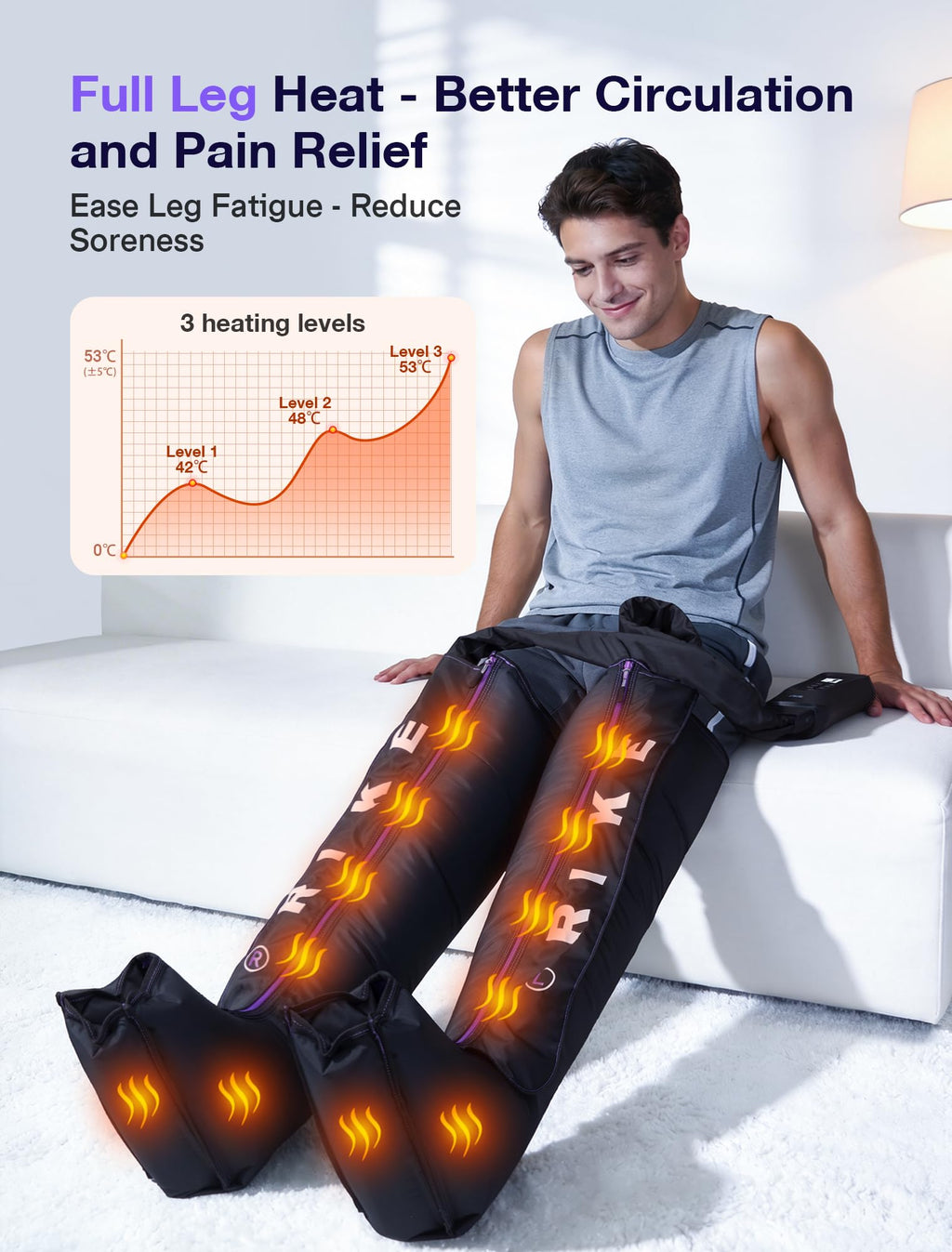 Leg Compression Massager with Heat O2773