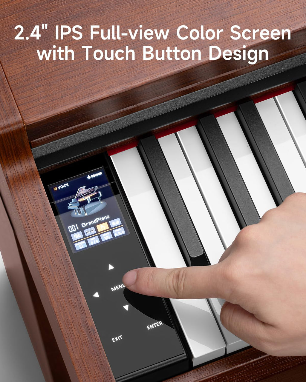 88 Key Graded Weighted Digital Piano with Storage Piano Bench M7836