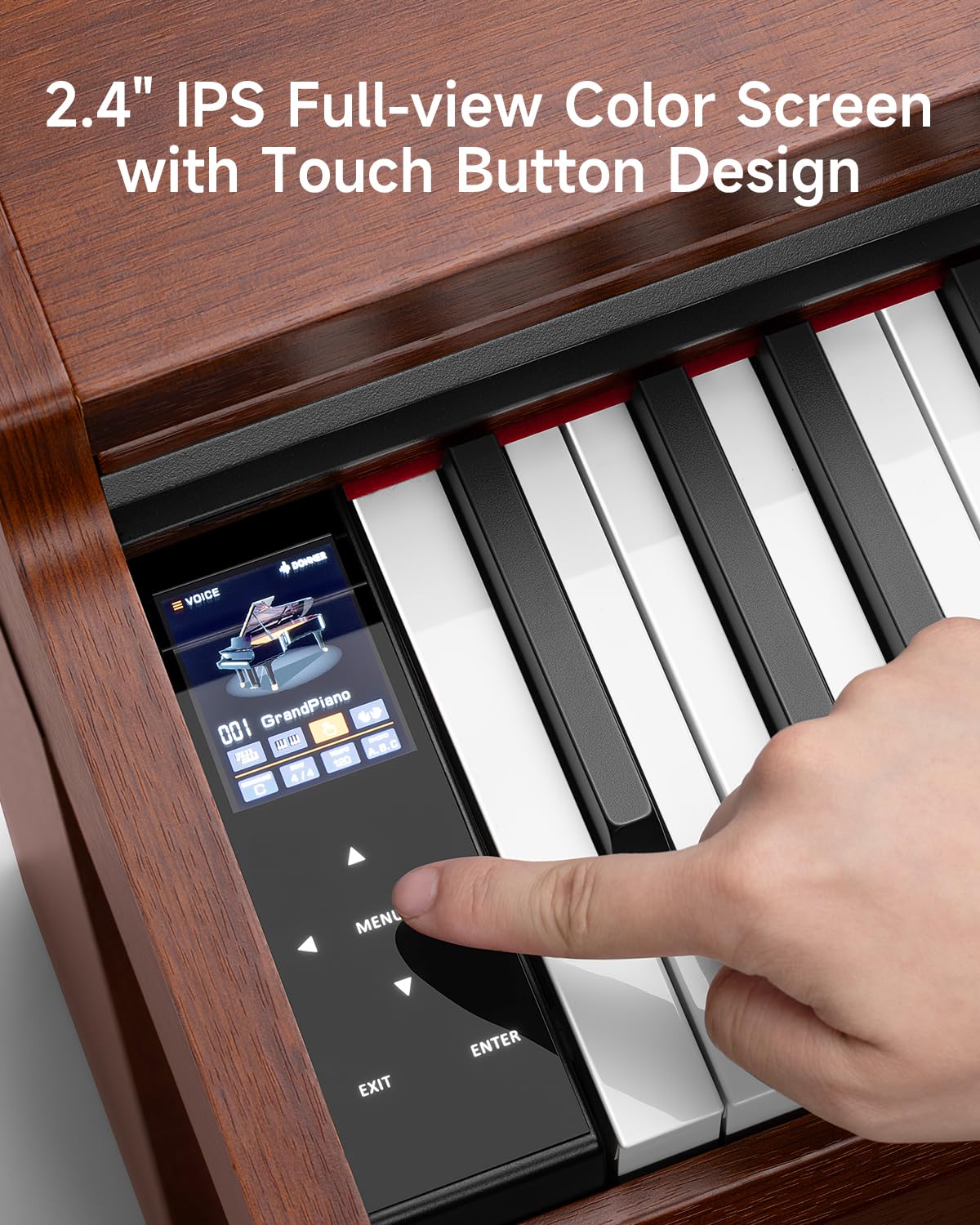 88 Key Graded Weighted Digital Piano with Storage Piano Bench M7836