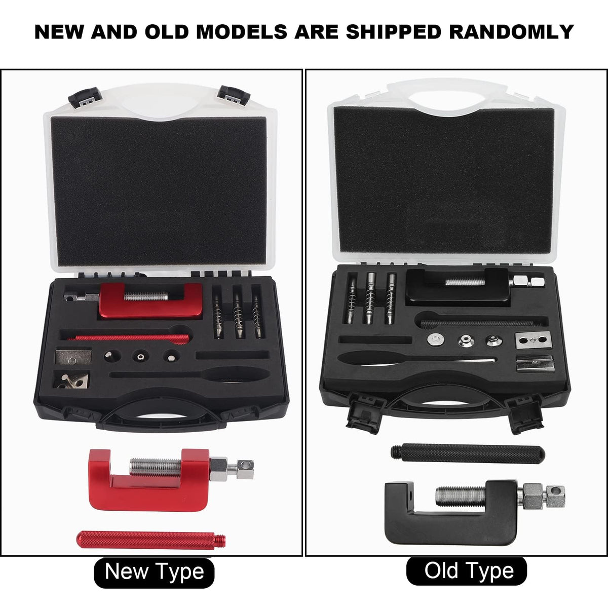 Motorcycle Chain Breaker Tool Set, 12-Piece Riveting Kit O9584