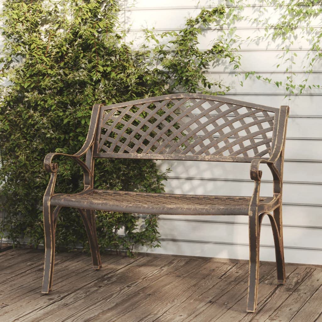 Bronze Cast Iron Garden Bench O61412