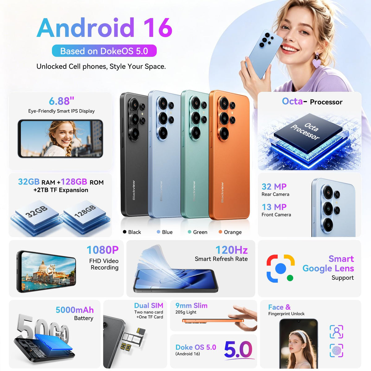 Unlocked Cell Phone E7415