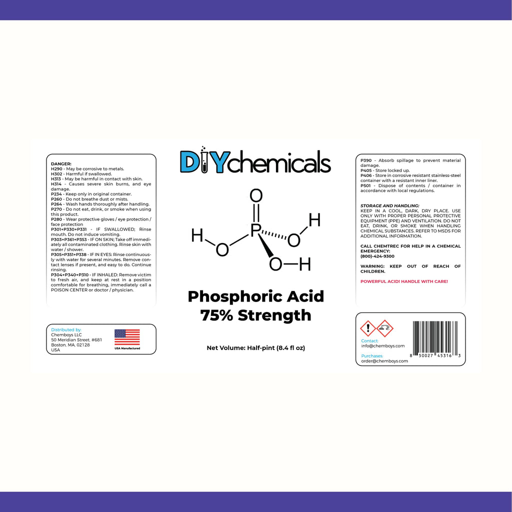 Phosphoric Acid 75% 1 Pint E7326