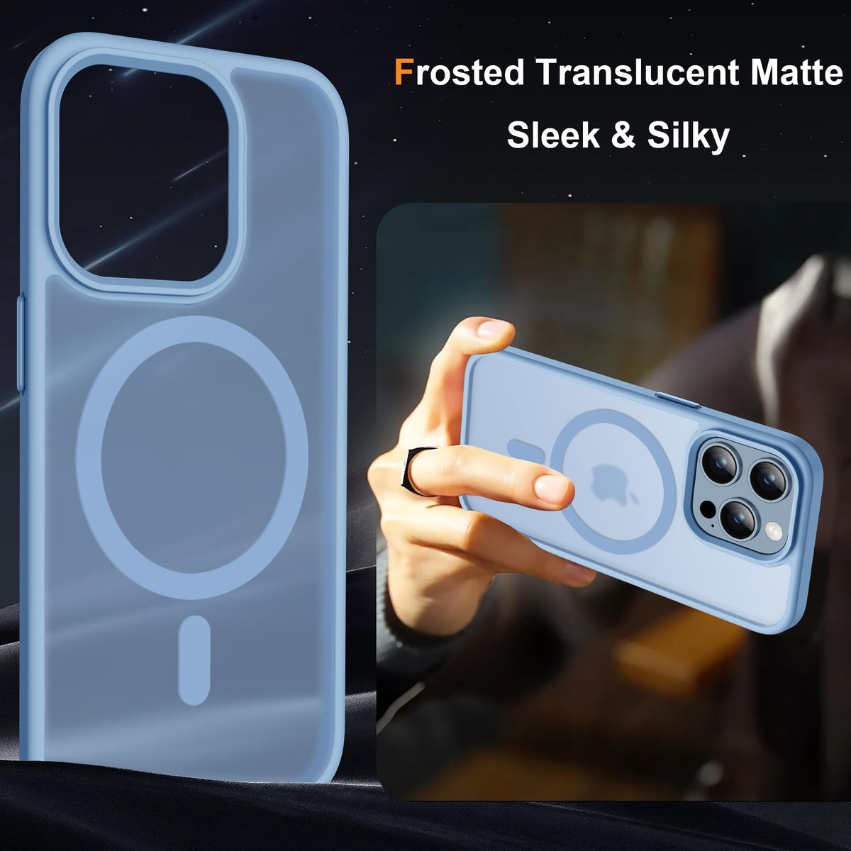 Sky Blue iPhone 13 Pro Max Case V4487