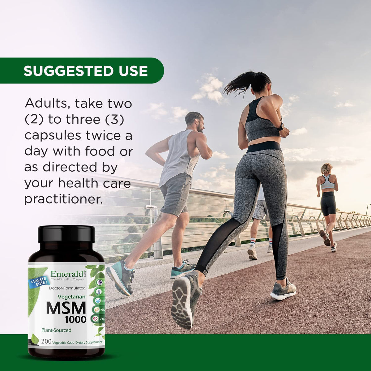 MSM 1000mg 200 Vegetable Capsules K6235