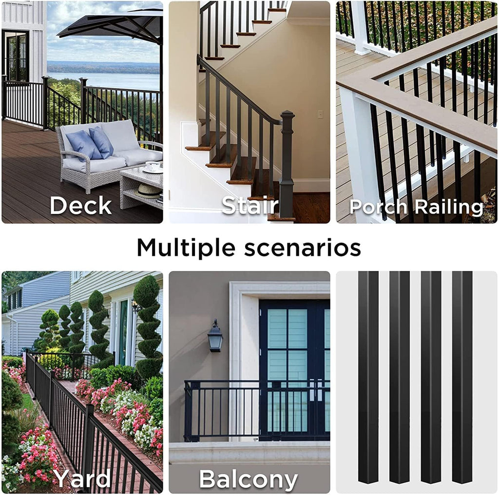 101 Pack 32" Black Metal Balusters P26835