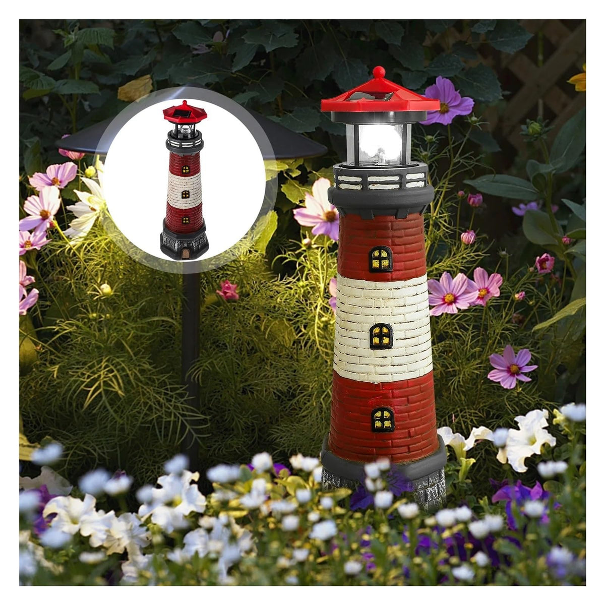 Solar Powered Lighthouse X518