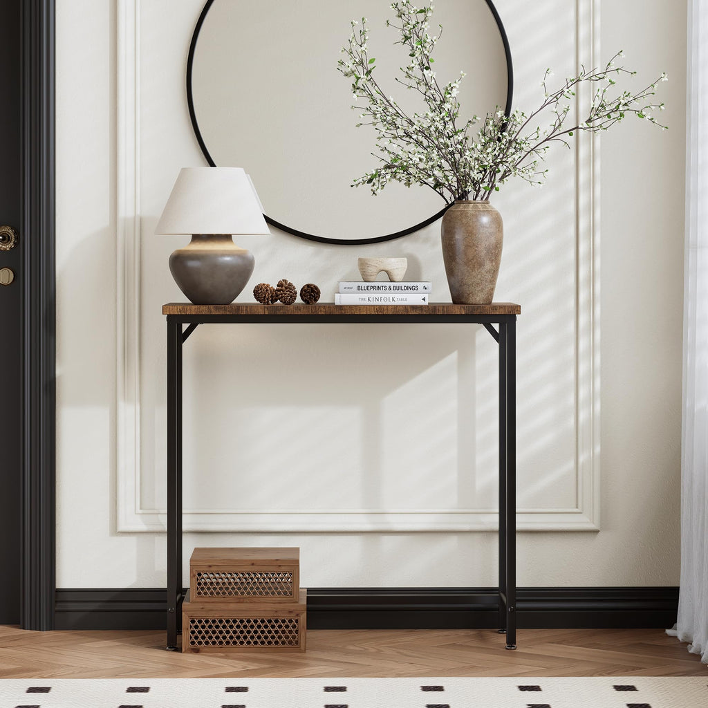 Brown Narrow Console Table P666675