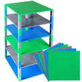 10 x 10 in 6 Baseplates with 50 Stackers Building Toy Blocks M6905
