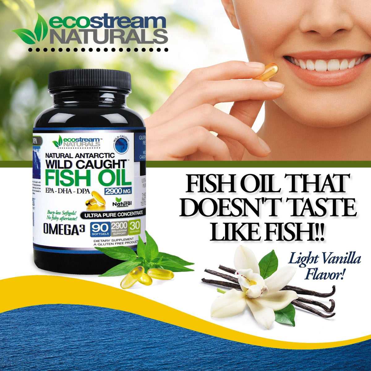 Wild Caught Omega 3 Fish Oil 2,900 MG S101444