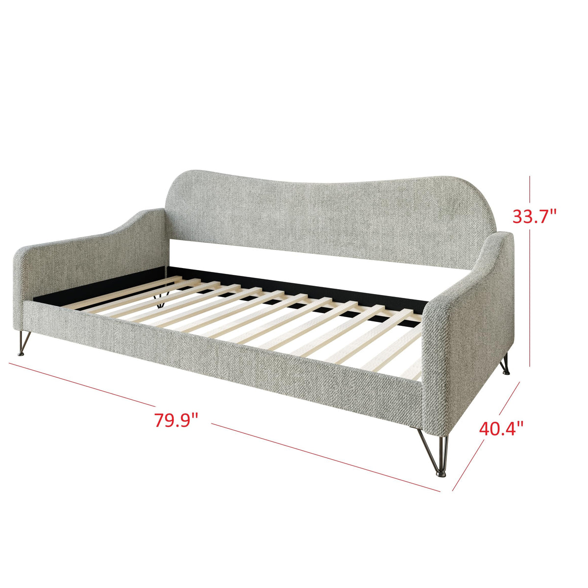 Twin Linen Upholstered Daybed X53111