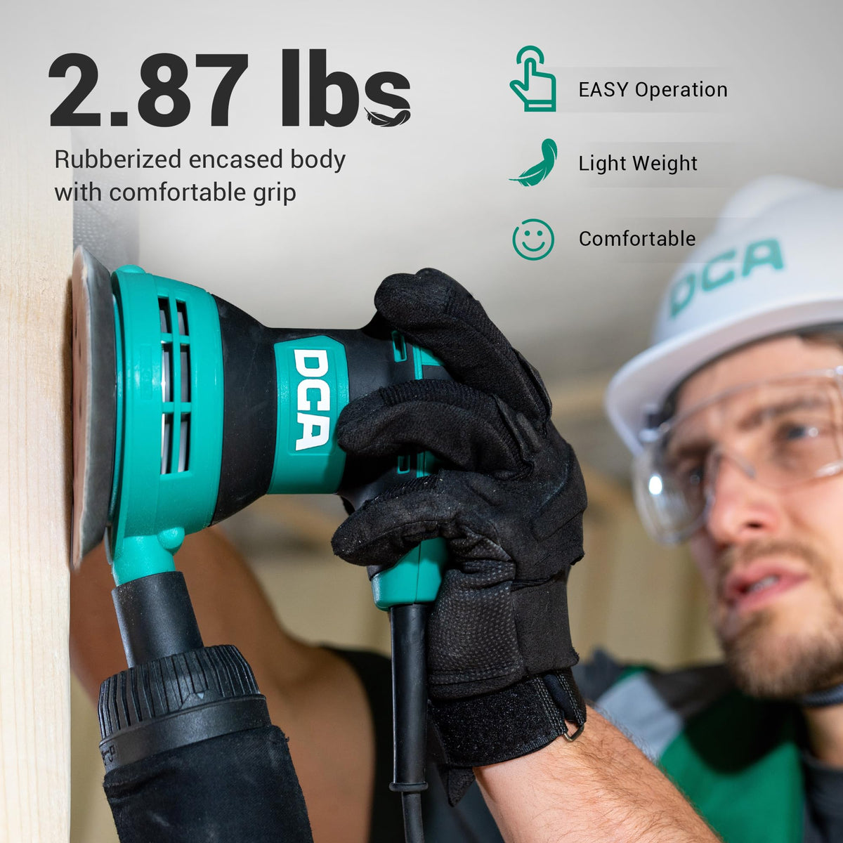 3.0 AMP Corded Random Orbital Sander 6 Speeds 5-Inch U6116