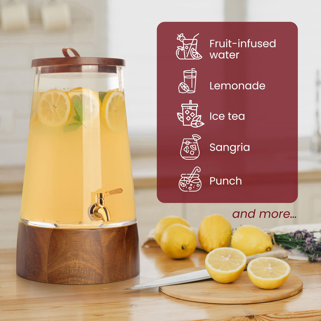 Glass Drink Dispenser with Spigot W52432
