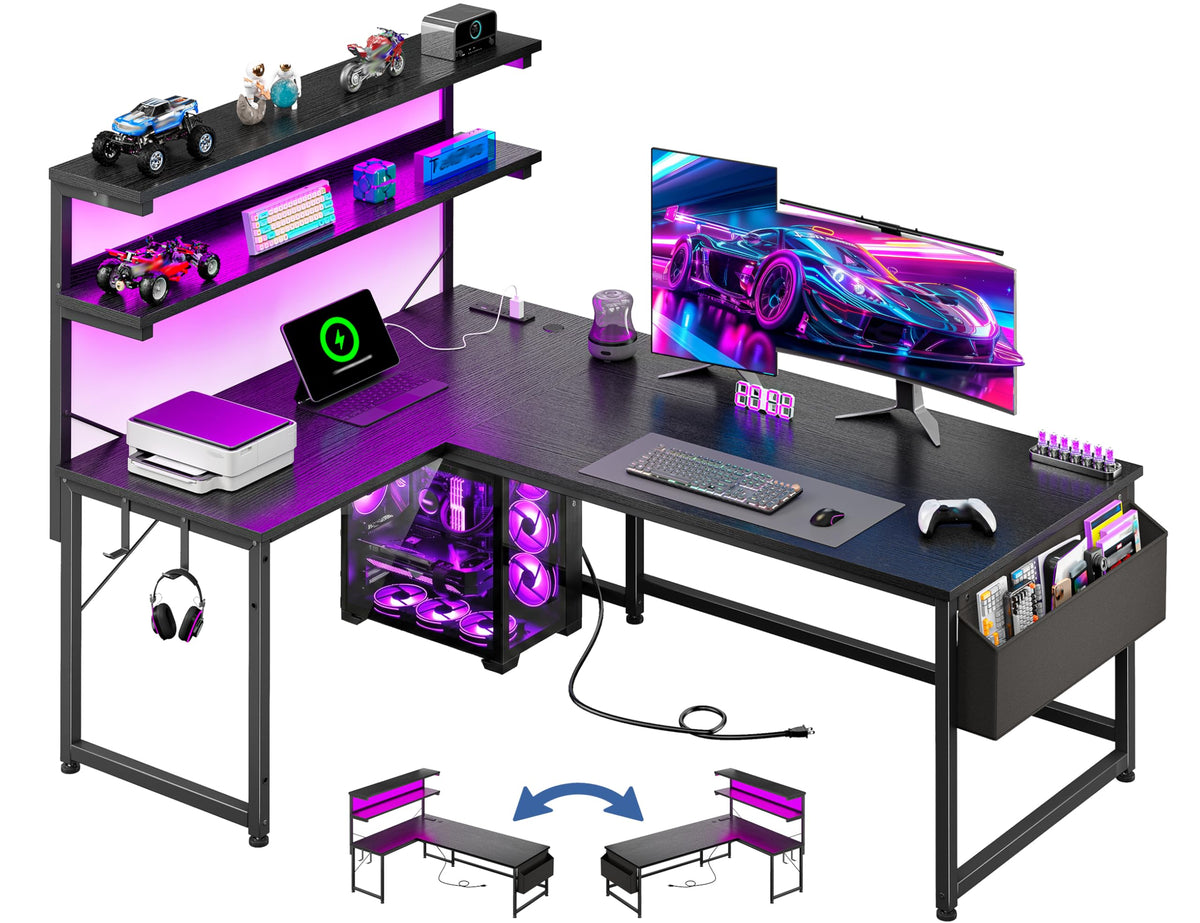 53" L Shaped Gaming Desk Z9179