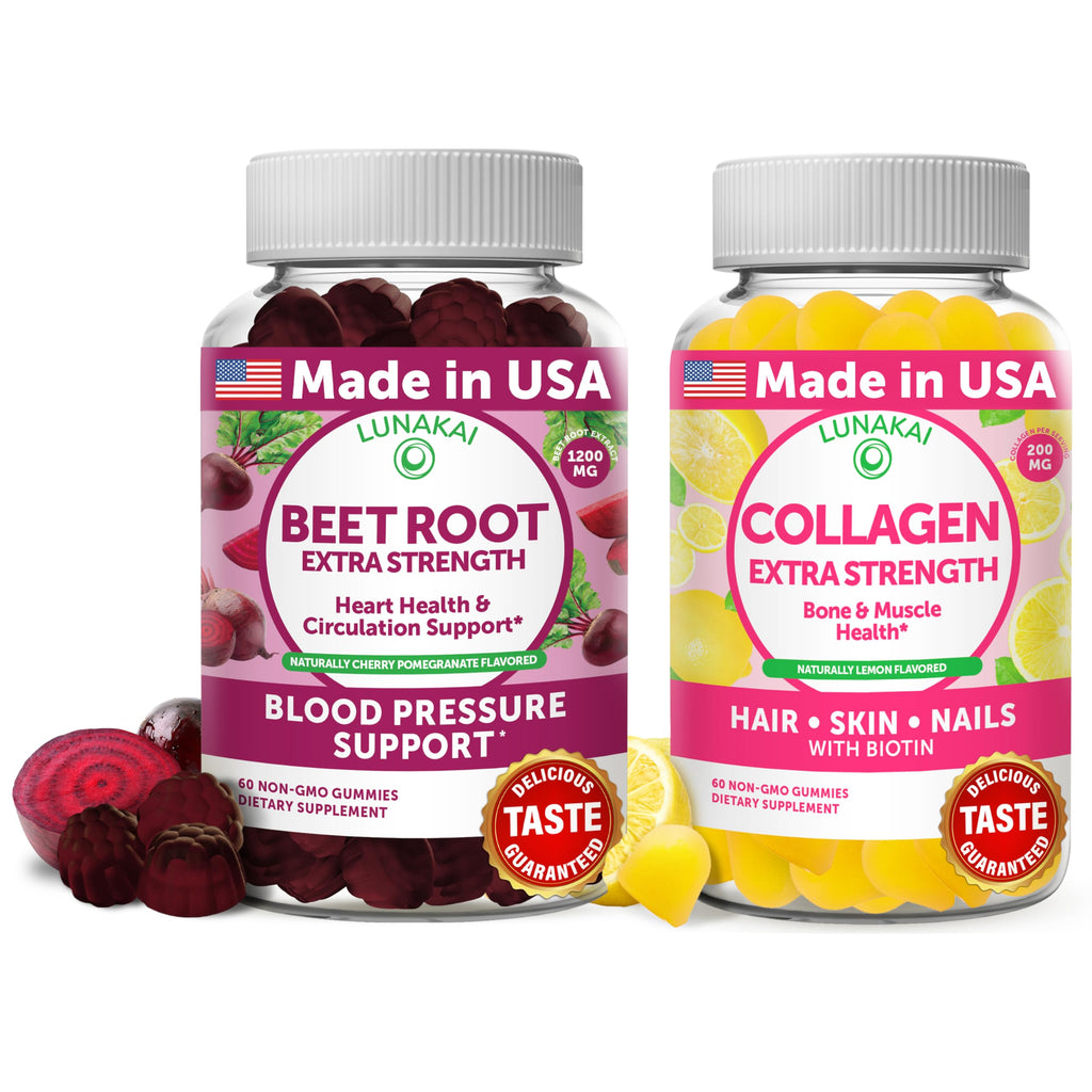 Beet Root Collagen Gummies 200mg with Biotin, Zinc, Vitamin C and E F88555