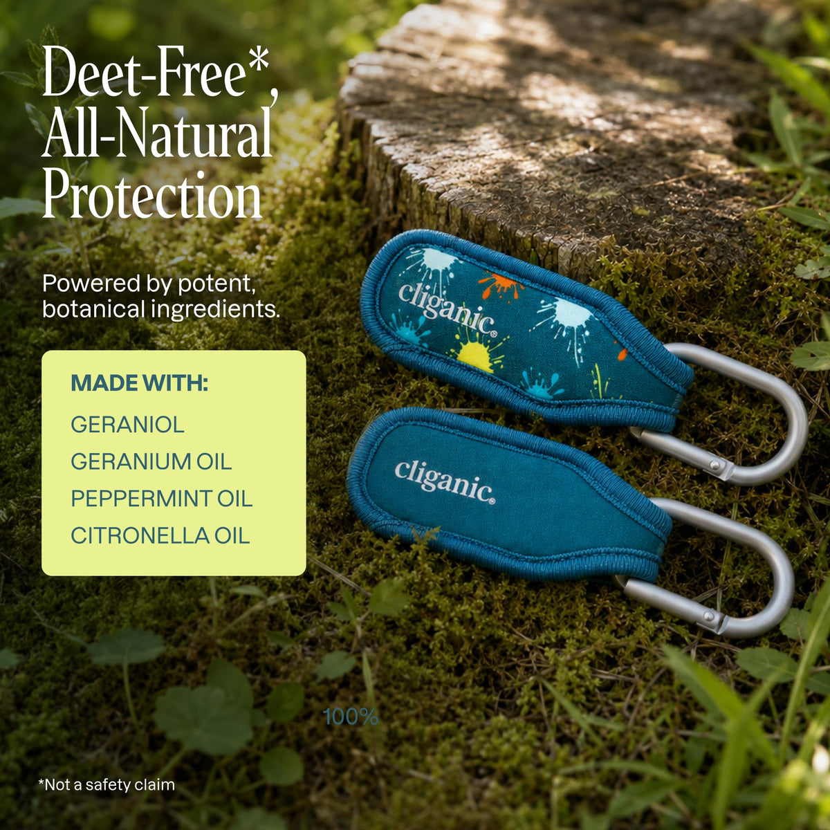 Mosquito Repellent Pack (1 Clip + 2 Refill Pellets) - Natural DEET-Free O86519