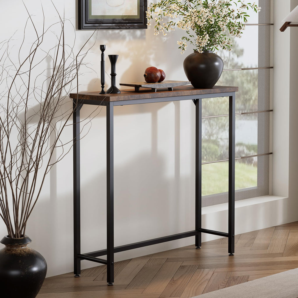 Brown Narrow Console Table P666675