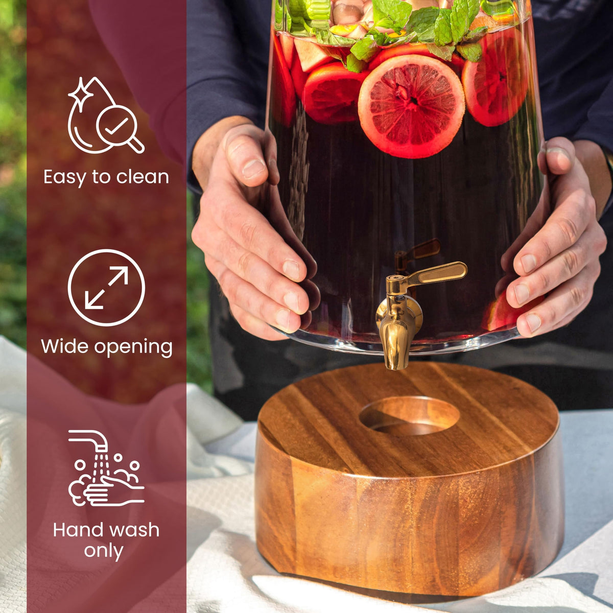 Glass Drink Dispenser with Spigot W52432