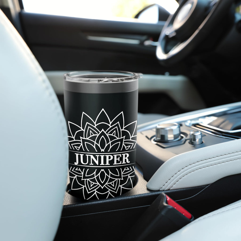 Black White Stainless Steel Insulated Travel Mug L21721