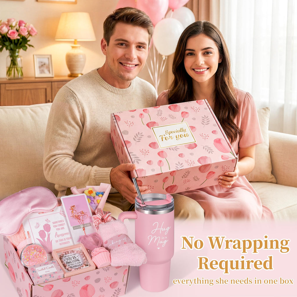 15 Pcs Pink Gift Basket W6734