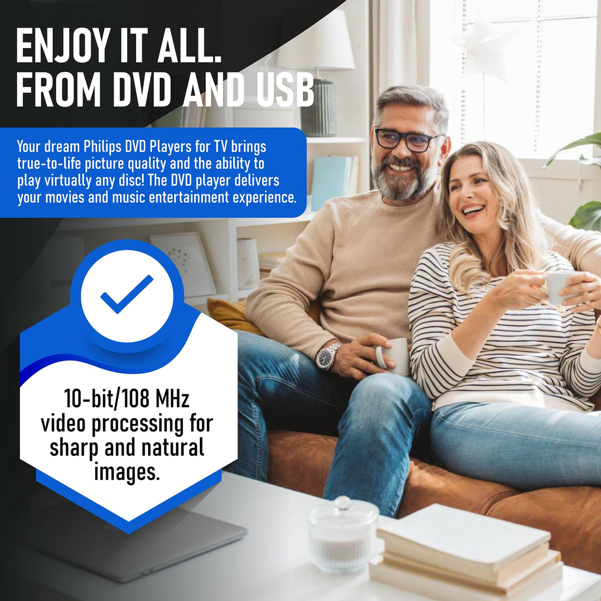 DVD Player with HDMI Port 1080P All Region USB Input Remote Control V6017