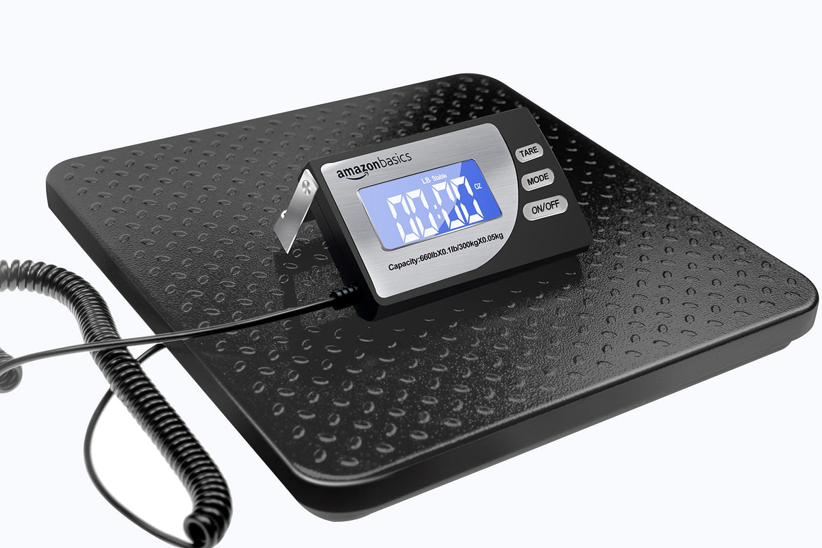 660 lb Capacity Black Digital Postal Scale Z152