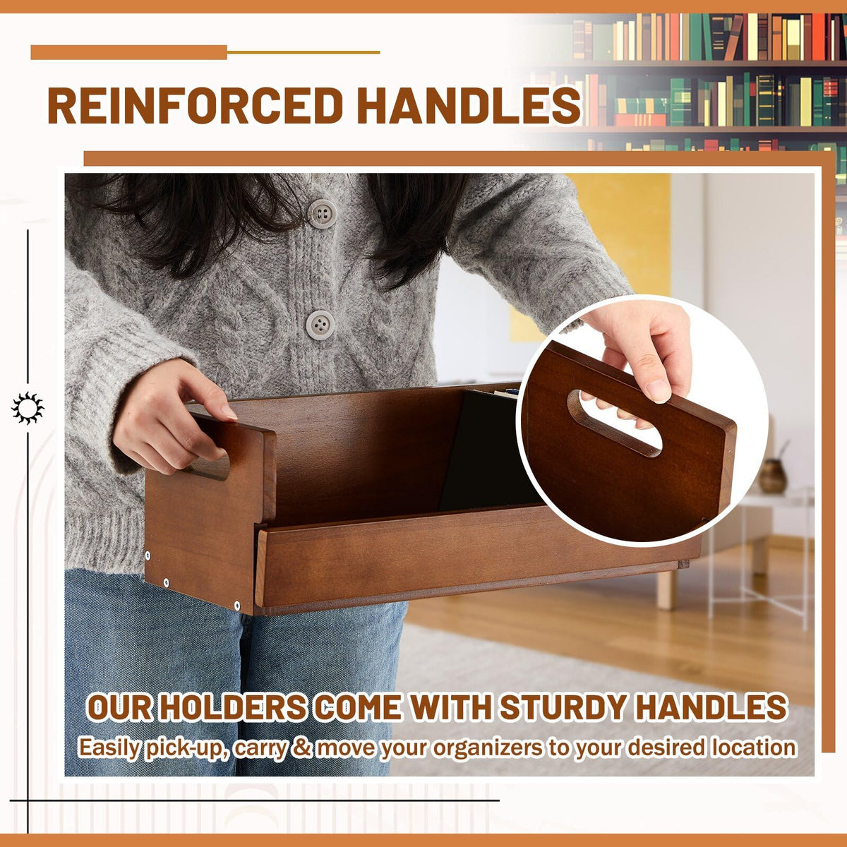 2 Set Wooden CD Storage Box K6388