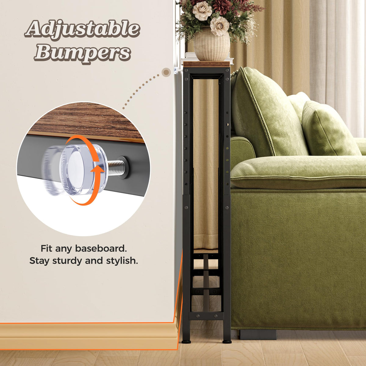 Narrow Console Table with Power Outlets & USB-C Z6734