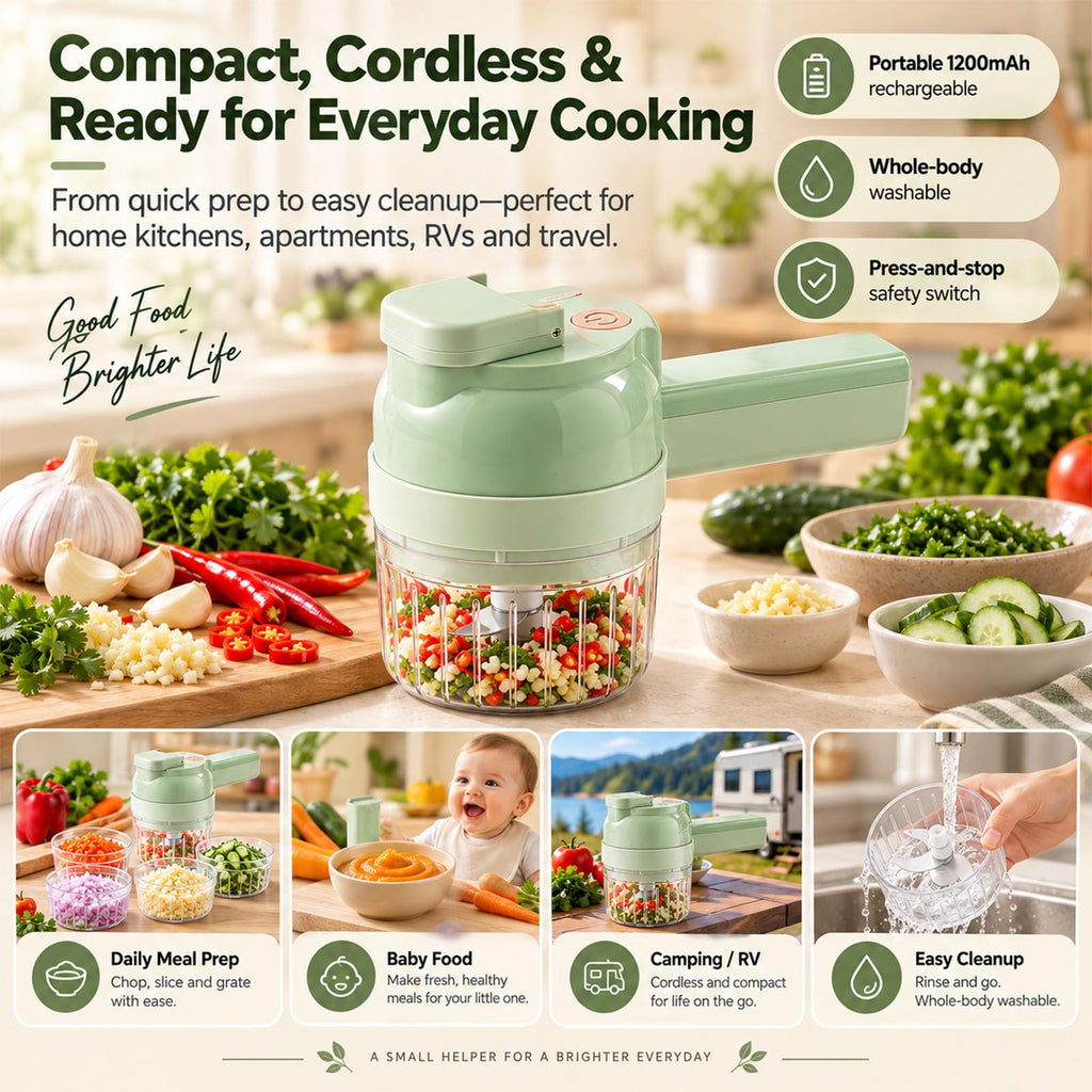 5-in-1 Wireless Electric Vegetable Chopper Q967
