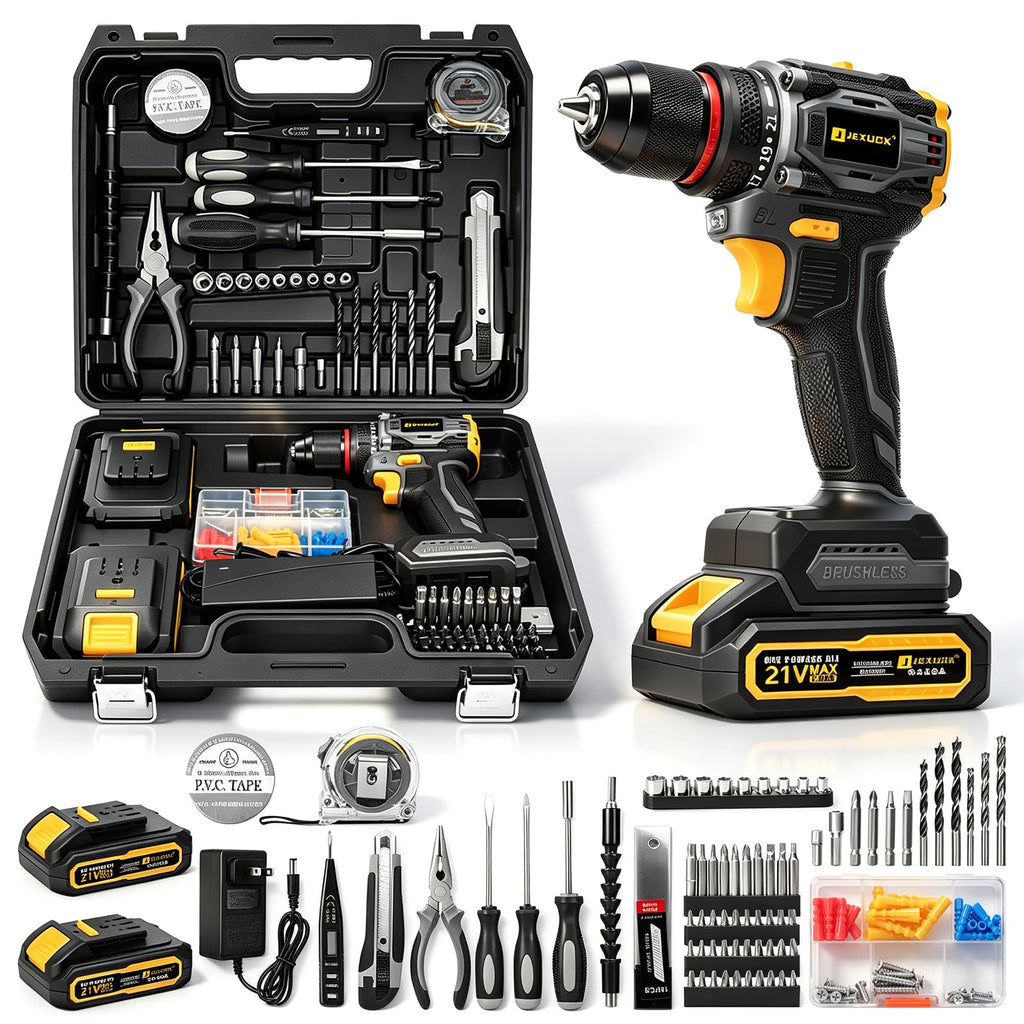 Cordless Drill Set 21V Brushless with 2 x 2.0Ah Battery B850