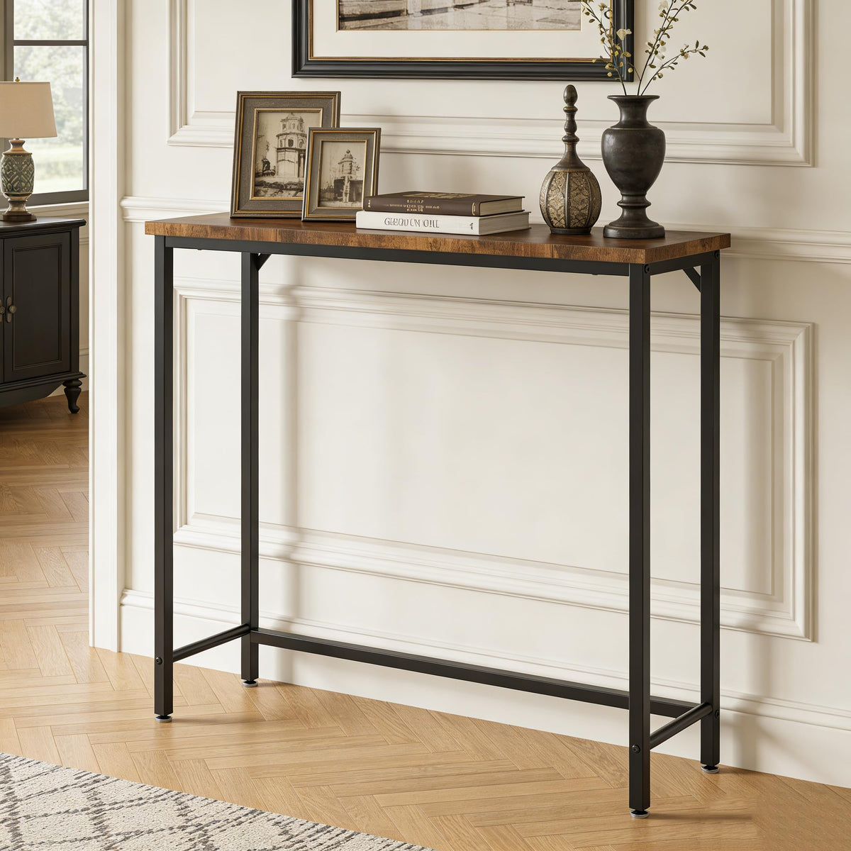 Brown Narrow Console Table P666675