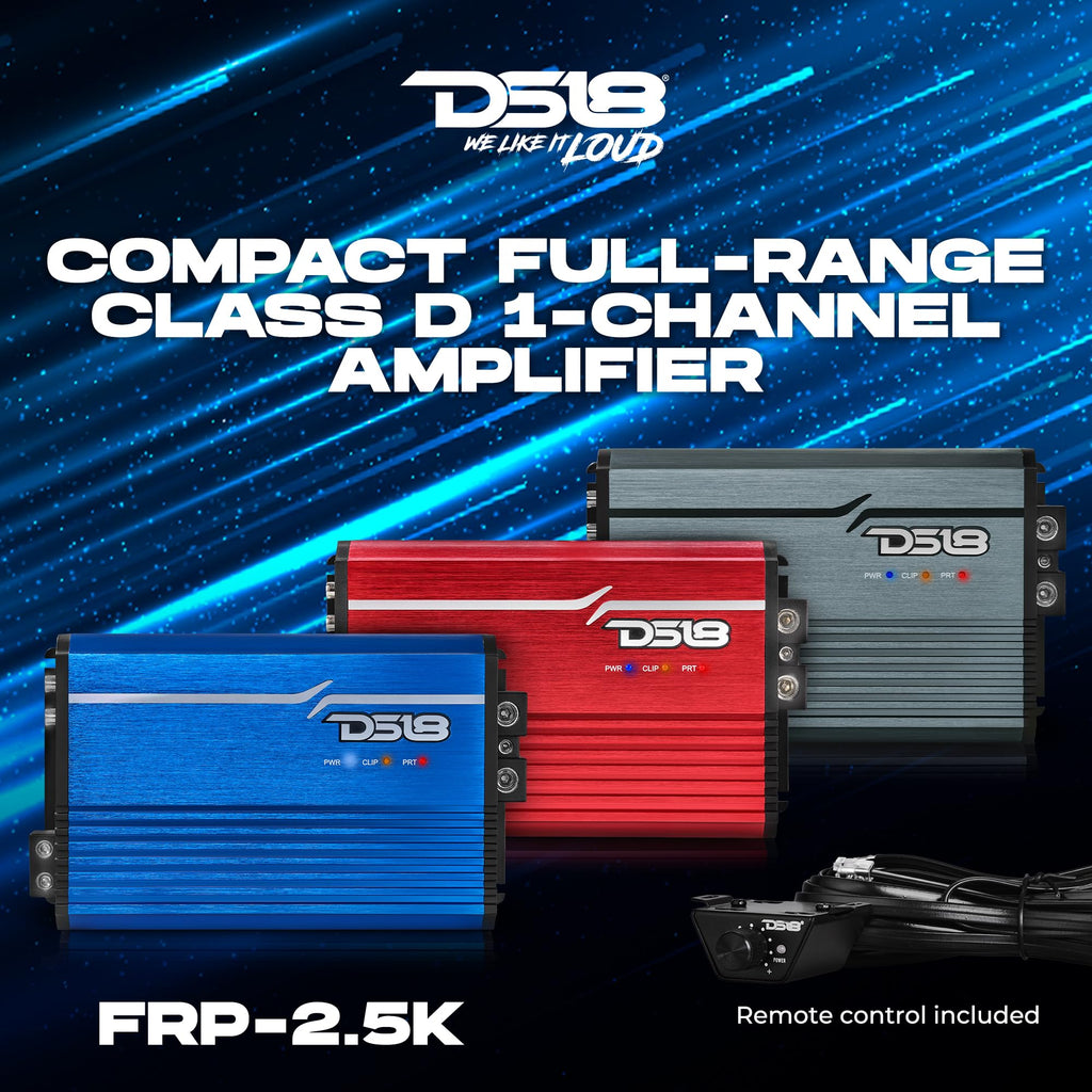 Compact Full-Range Class D 1-Channel Amplifier 2,500 Watts RMS V2044