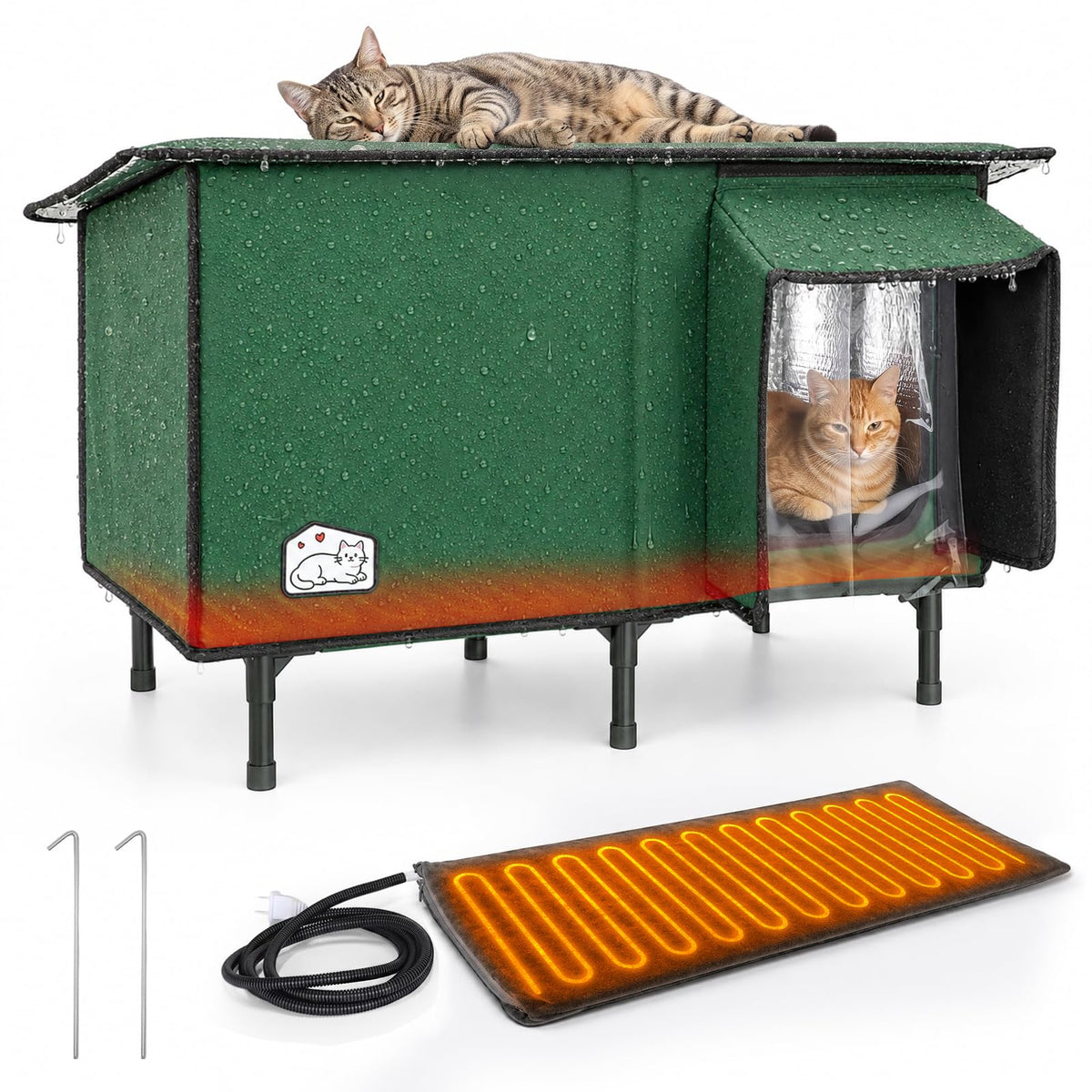 Heated Outdoor Cat House W197971