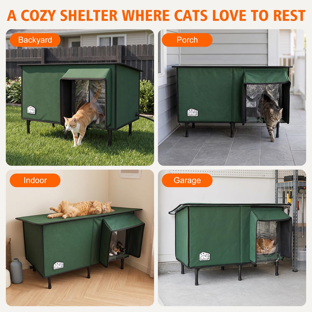 Heated Outdoor Cat House W197971